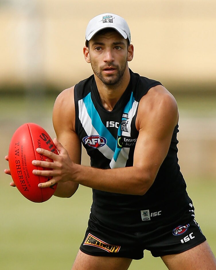 AFL 2016 Training - Port Adelaide 260116 Jimmy Toumpas has strived to earn the respect of his new teammates - ${keywords}